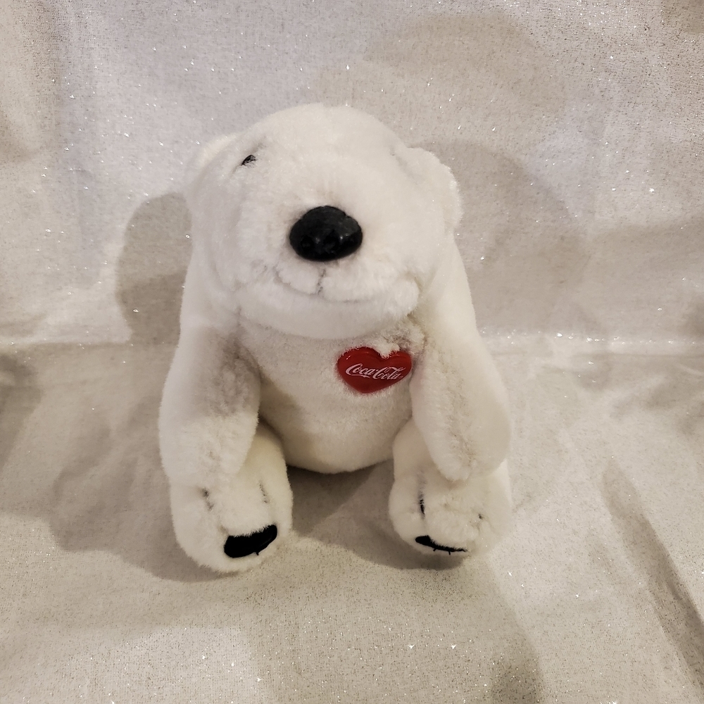 Coca-cola White Polar Bear 9" Plush Stuffed Animal